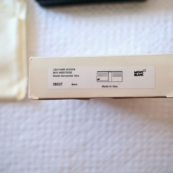 MONT BLANC Westside Black 12cc Bifold Wallet NEW - Picture 14 of 14